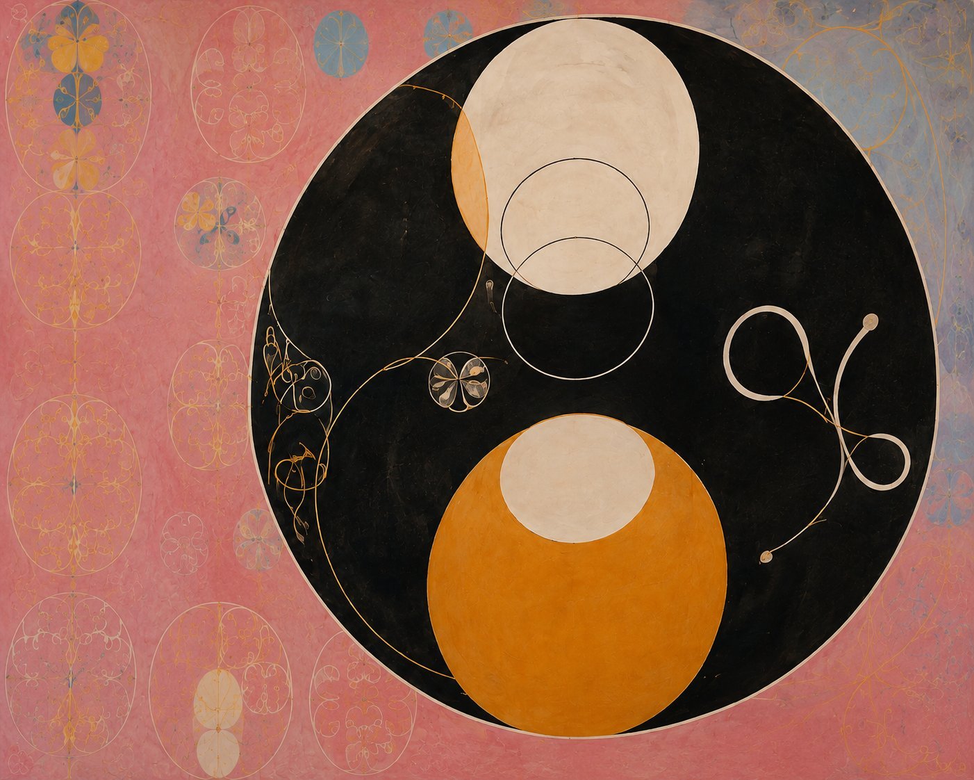 Detalhe de Group IV, The Ten Largest, No. 7, Adulthood, de Hilma af Klint, 1907